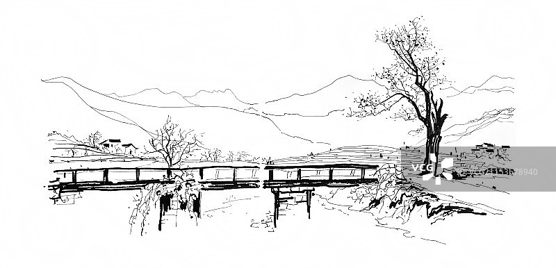 西递古镇图片素材