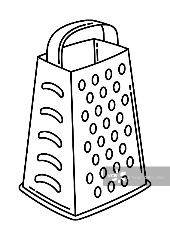 风格化的厨房用具磨具图片素材