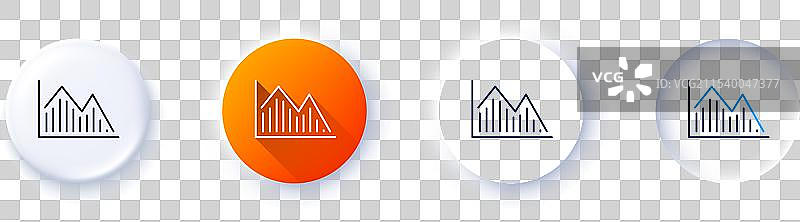 金融图表线条图标 财务图表线条图片素材