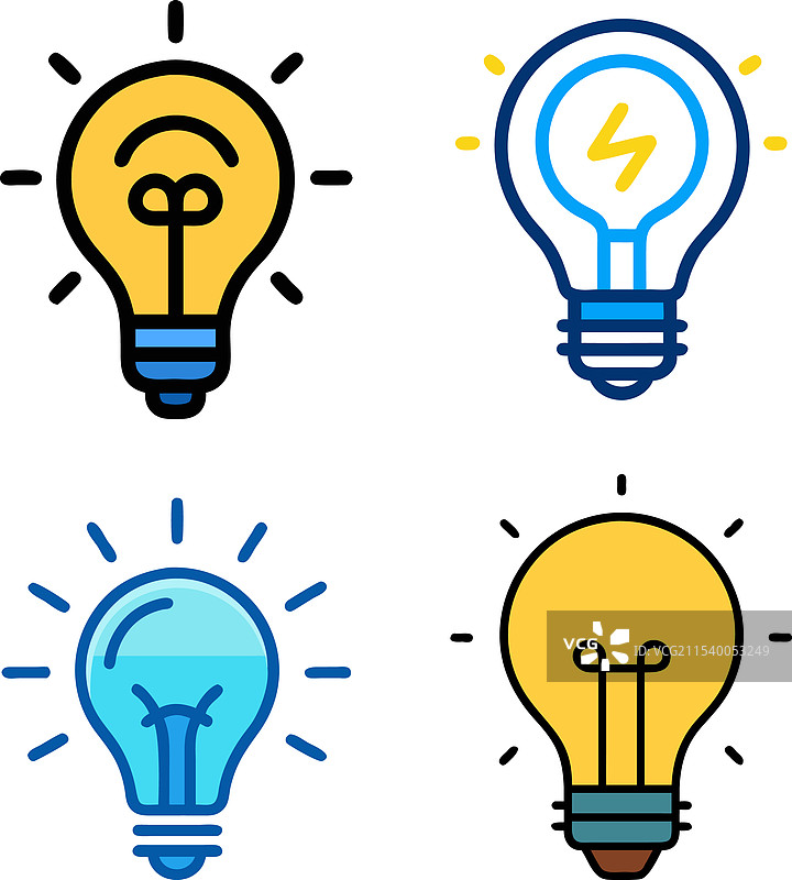 灯泡套装图片素材