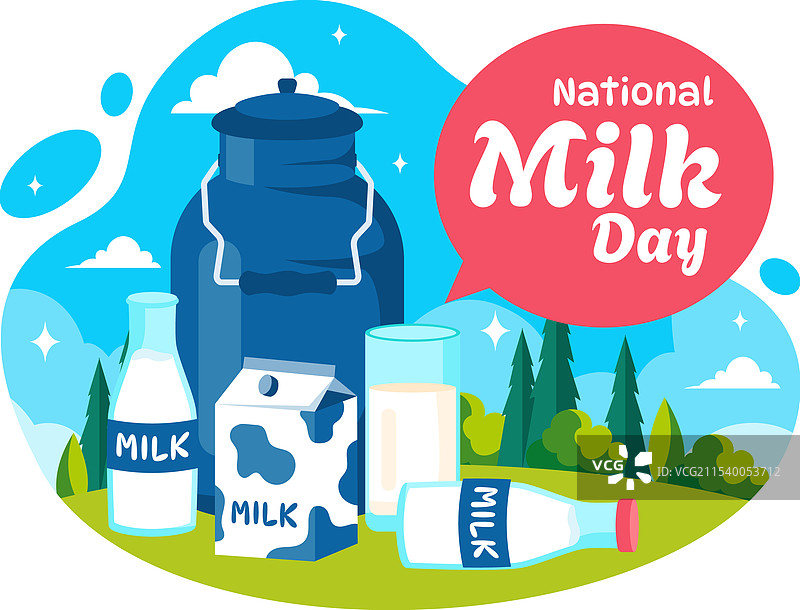 1月11日的全国牛奶日庆祝活动图片素材