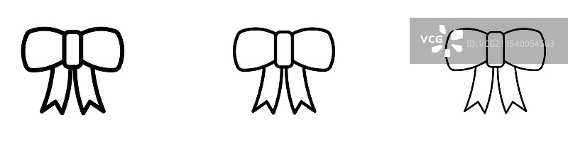 蝴蝶结图标图片素材