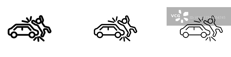 汽车事故图标图片素材