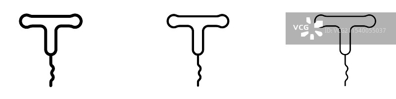 开瓶器图标图片素材