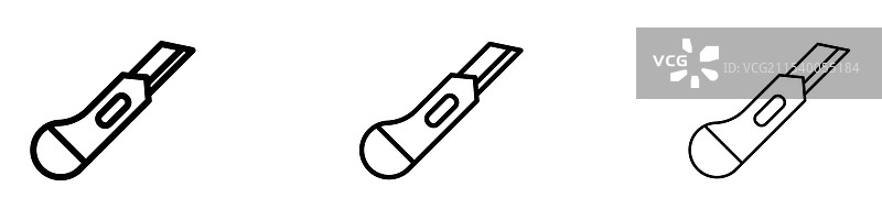 切割工具图标图片素材