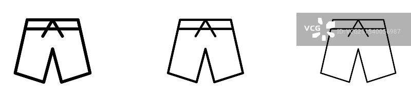 游泳短裤图标图片素材