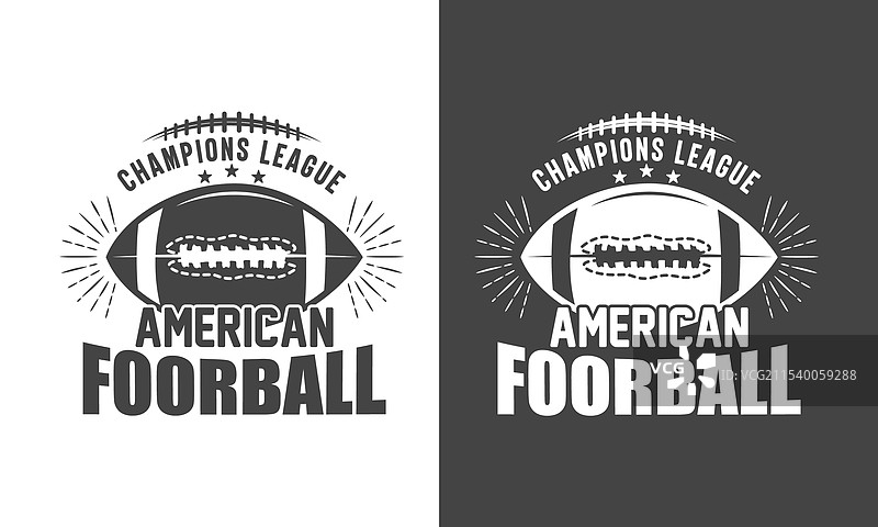 美式足球T恤设计 美国SVG图片素材