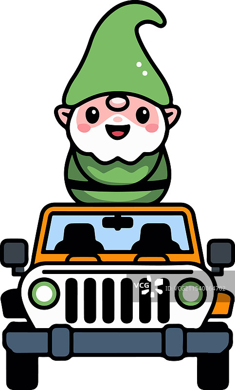 圣诞老人驾车的艺术剪影图像图片素材