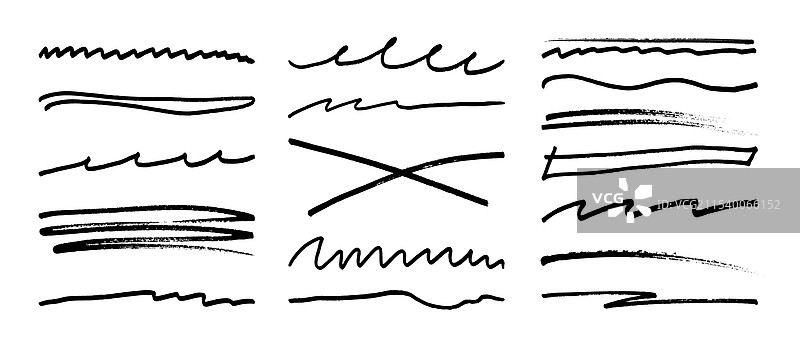 下划线笔记标记的涂鸦涂鸦图片素材