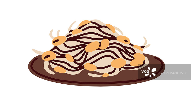 健康的亚洲风味豆芽盛在盘子里图片素材