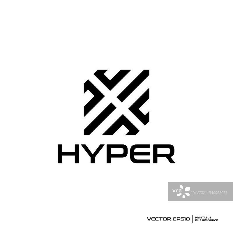 字母H方形标志图片素材