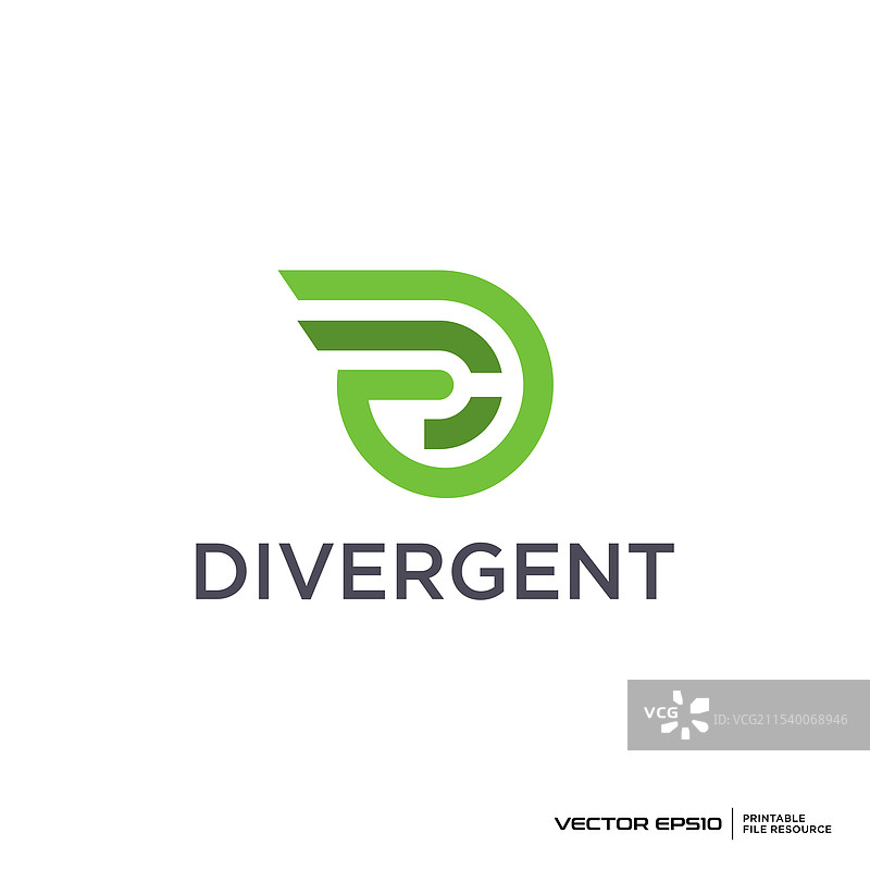 字母D标志图片素材