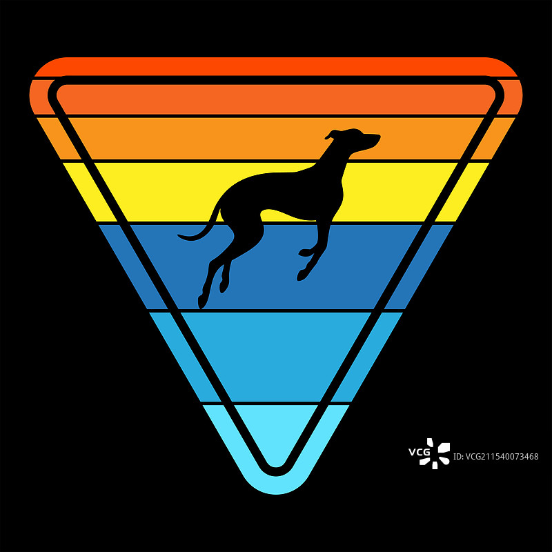 复古的惠比特犬图片素材