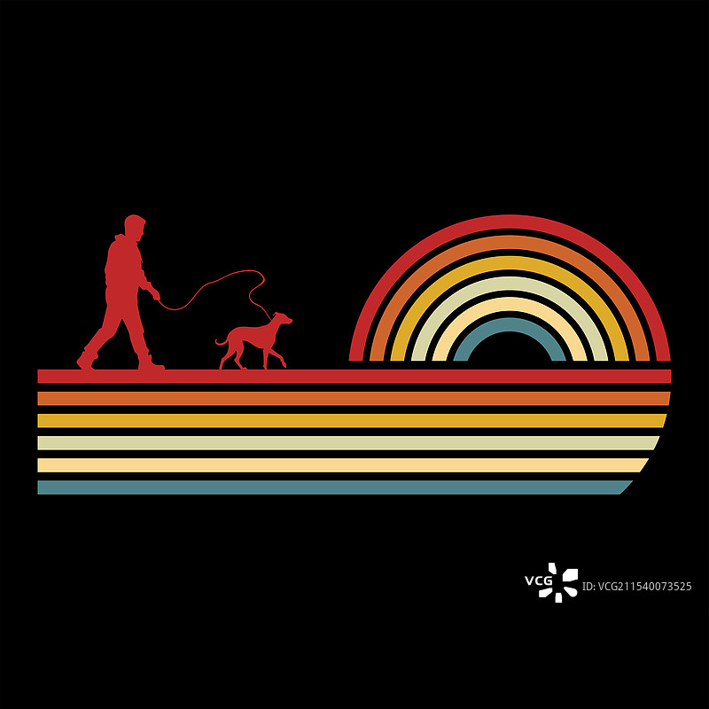 复古的惠比特犬图片素材