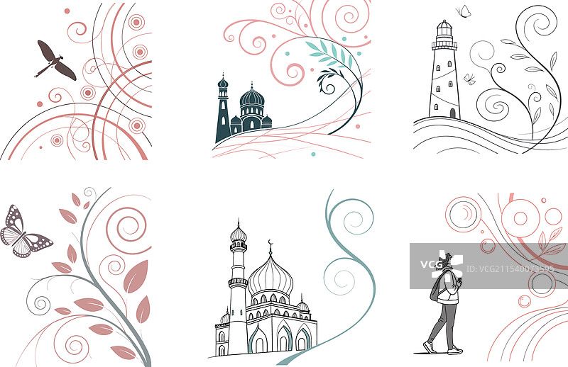 壁纸艺术剪影图像图片素材