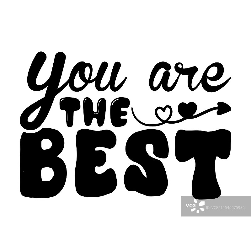 你是最棒的 - 情人节排版设计图片素材