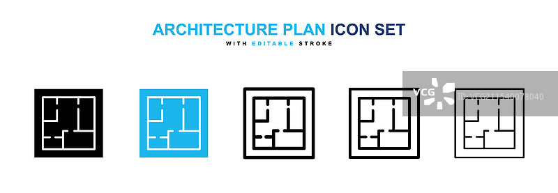 建筑平面图图标图片素材