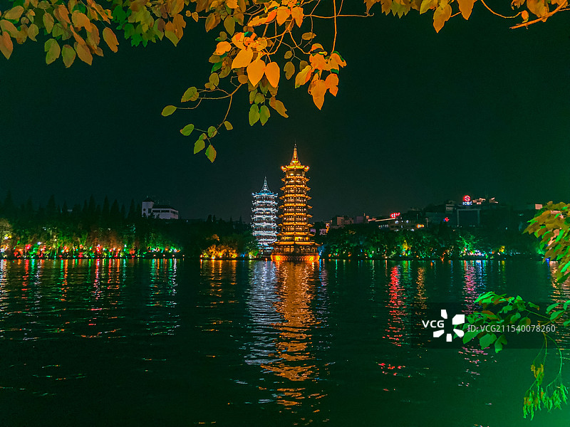 广西桂林 日月双塔 日塔 月塔图片素材