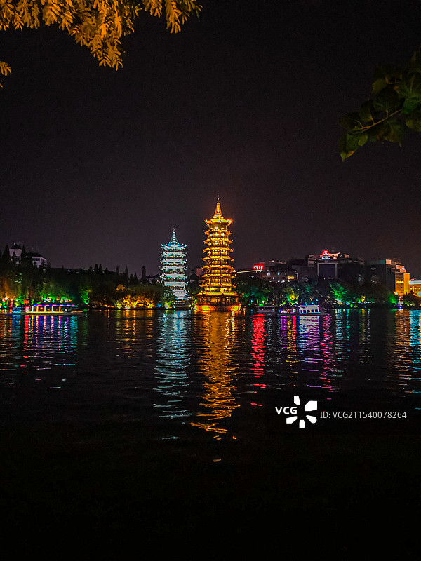 广西桂林 日月双塔 日塔 月塔图片素材