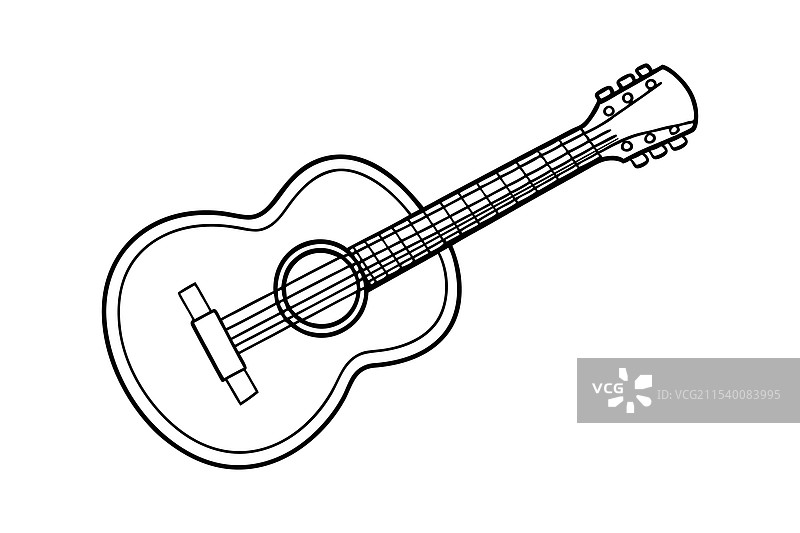 吉他线条艺术图片素材