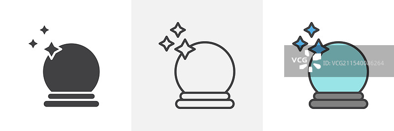 水晶球图标图片素材