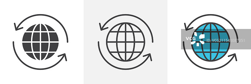 进出口图标图片素材