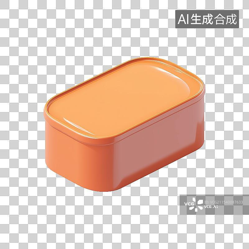 【AI数字艺术】3D风格午餐肉罐头元素图片素材