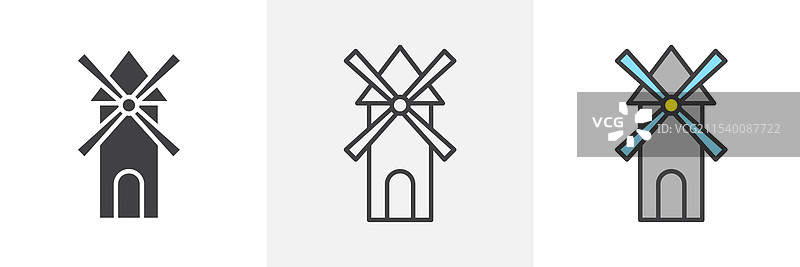 磨坊图标图片素材