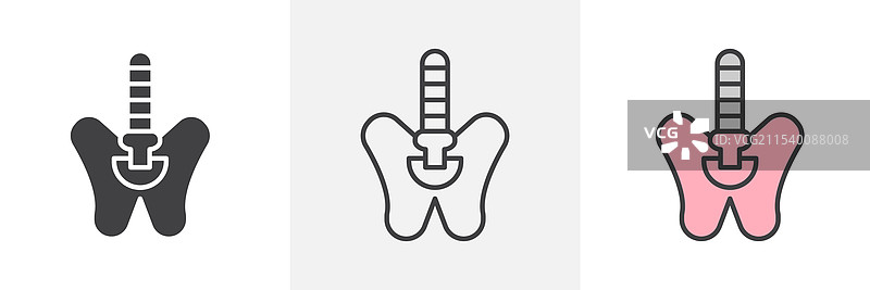 盆腔区域图标图片素材