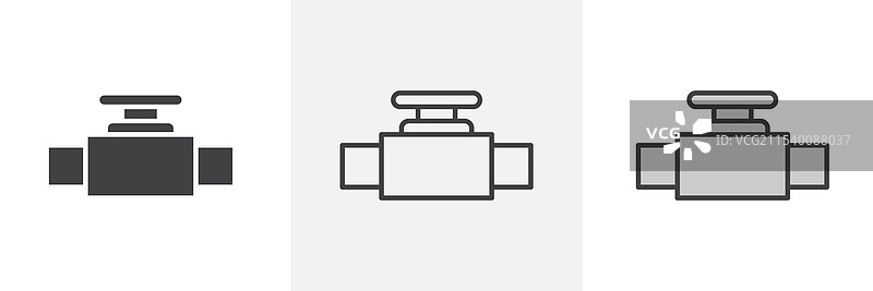 管道阀门图标图片素材