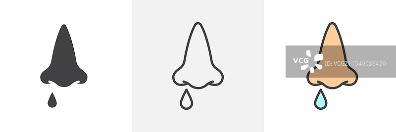 流鼻涕图标图片素材