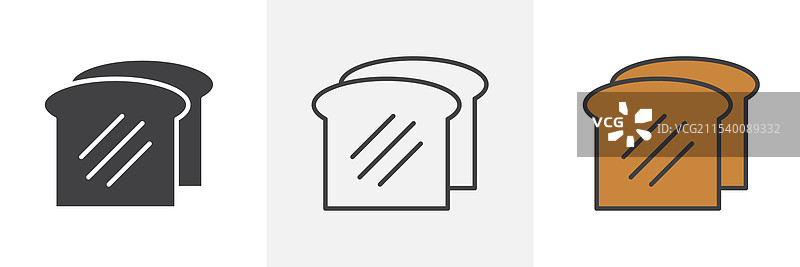 白面包图标图片素材