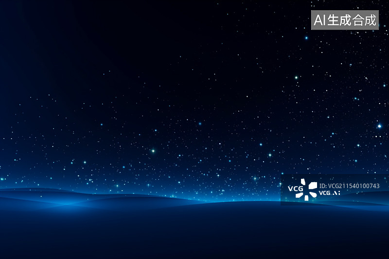 【AI数字艺术】蓝色科技粒子线条背景图图片素材