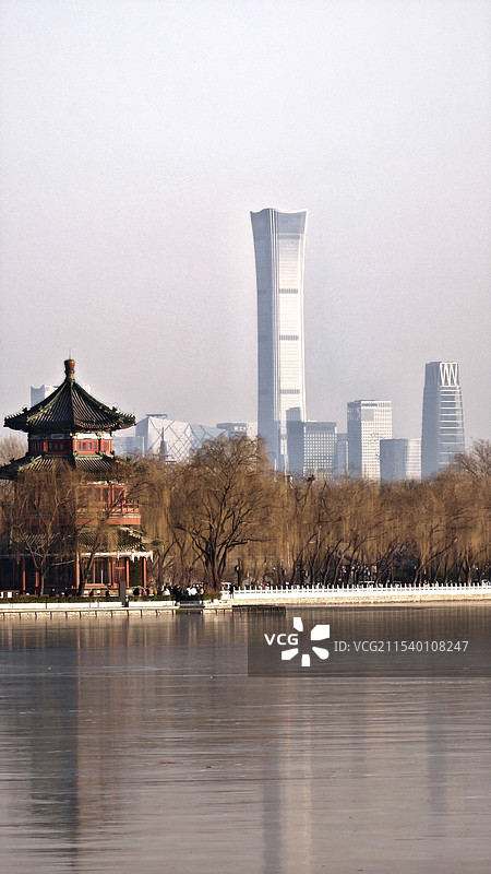 什刹海、西海望CBD图片素材