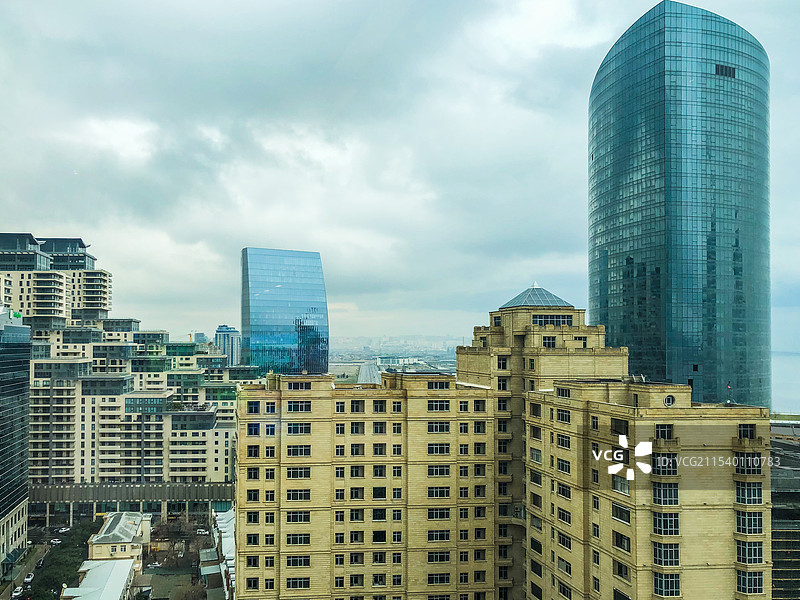 阿塞拜疆 巴库 城市天际线图片素材