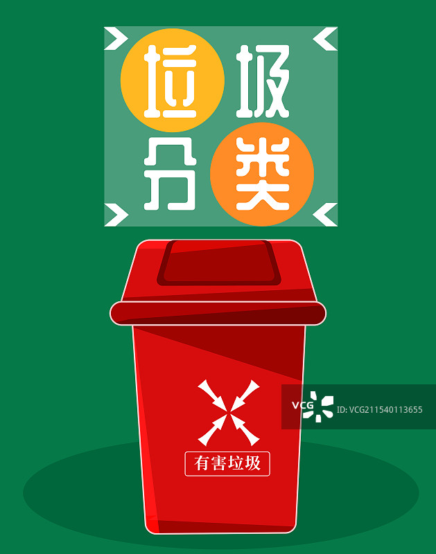 环境保护垃圾分类宣传插画图片素材