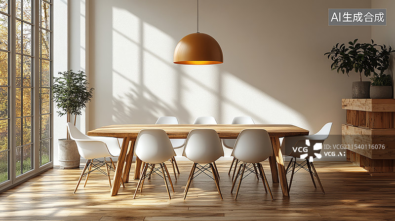 【AI数字艺术】现代简约室内空间图片素材