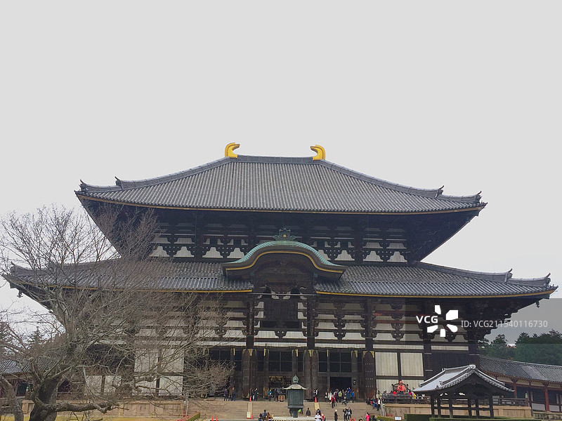 日本奈良建筑-东大寺大华严寺图片素材