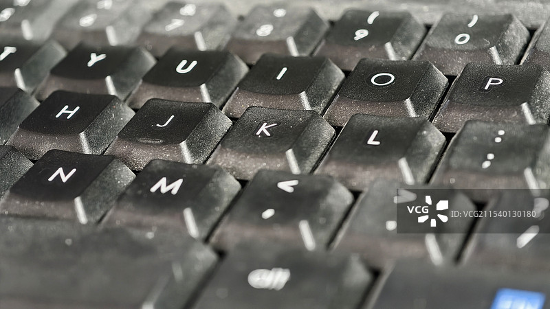 布满灰尘的键盘图片素材