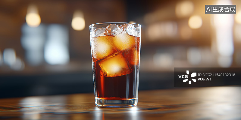 【AI数字艺术】夏日冷饮冰可乐图片素材