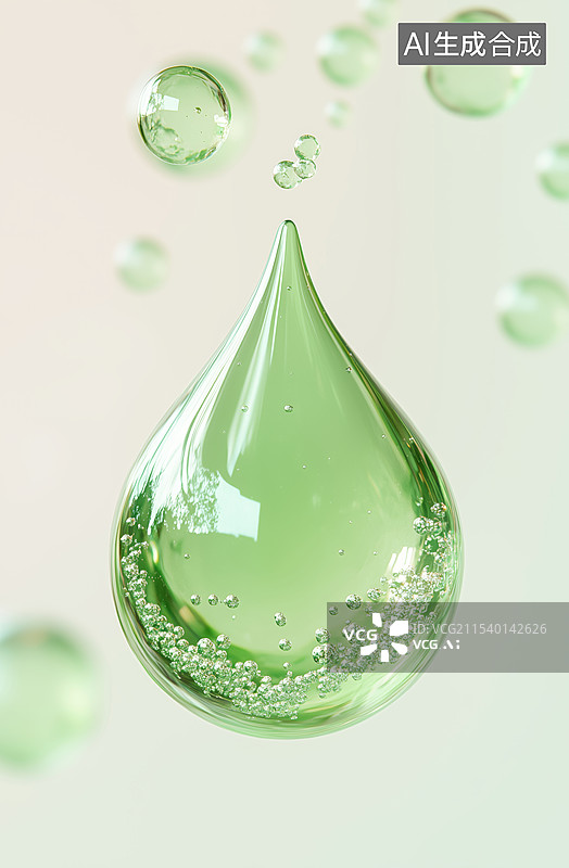 【AI数字艺术】滴落的精华液体水滴图片素材