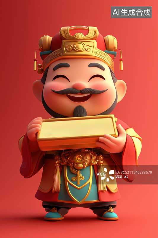 【AI数字艺术】吉祥如意财神到图片素材