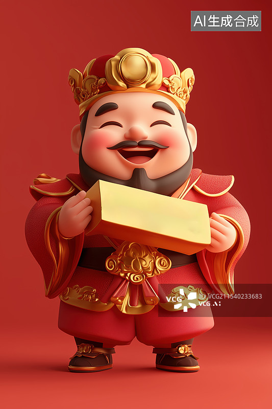 【AI数字艺术】吉祥如意财神到图片素材