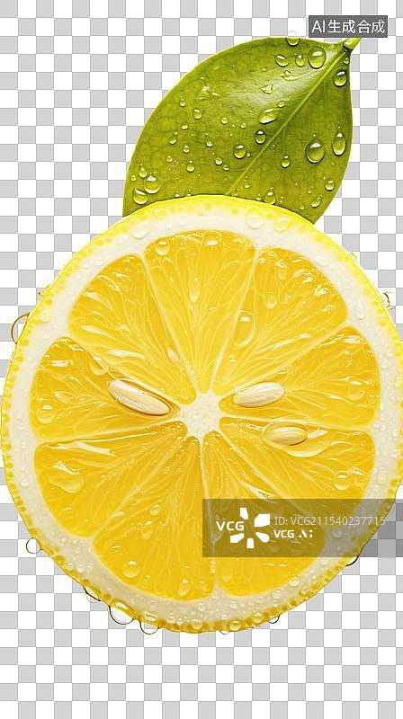 【AI数字艺术】一个柠檬图片素材