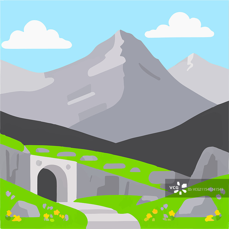 山峰悬崖花岗岩沟谷图片素材