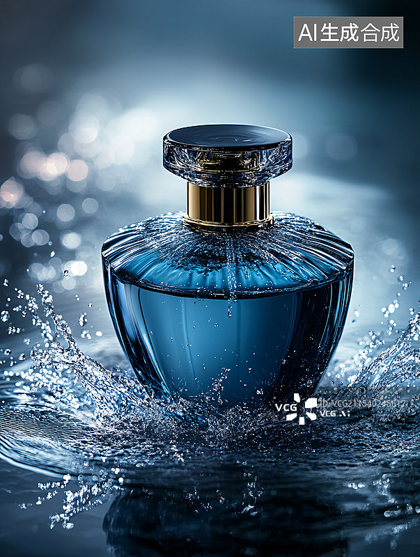 【AI数字艺术】高级香水海报背景图片素材