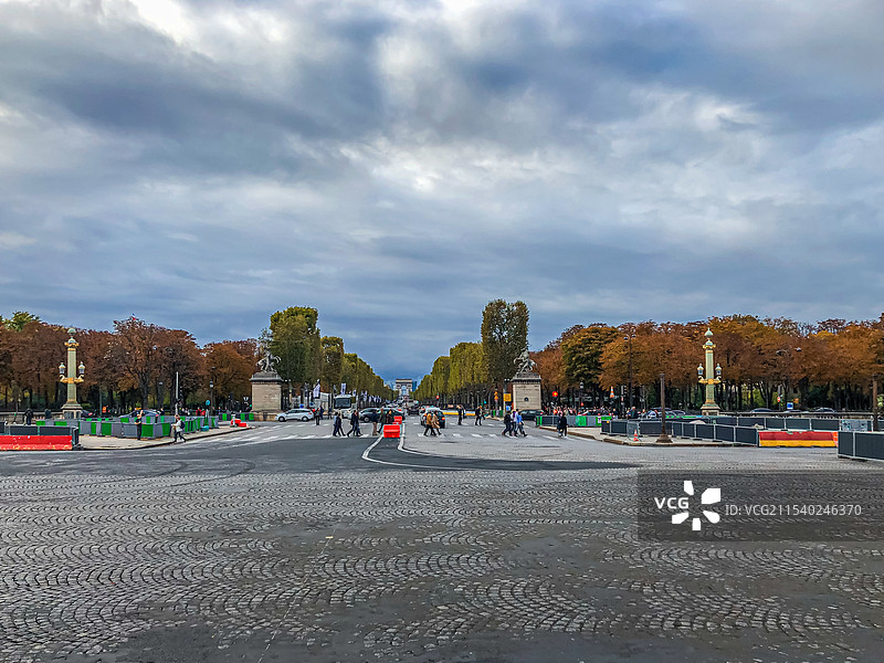 法国 巴黎 香榭丽舍大道 街景图片素材