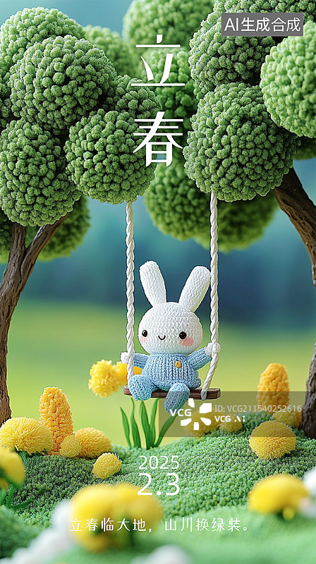 【AI数字艺术】立春节气创意海报图片素材