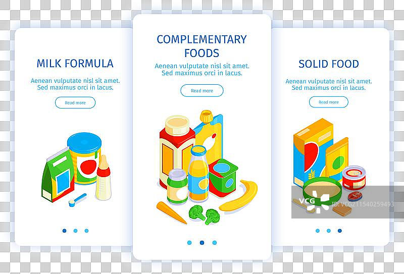 婴儿食品竖幅横幅图片素材