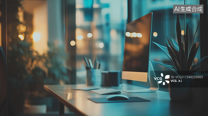【AI数字艺术】现代化的办公室图片素材
